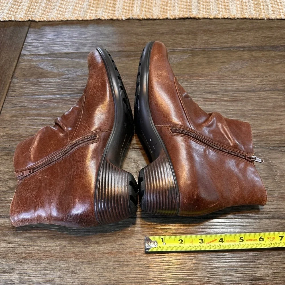 Romika Made‎ in Germany Distressed Leather Ankle Boots Comfort Size 41/ US 10